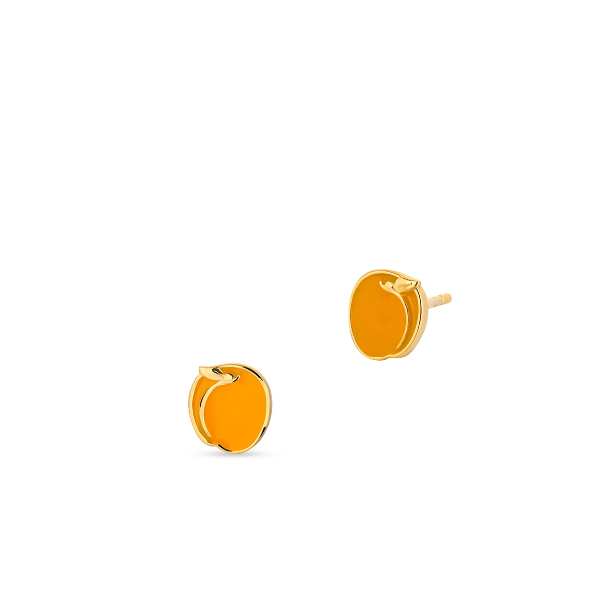 Kolczyki srebrne z motywem moreli