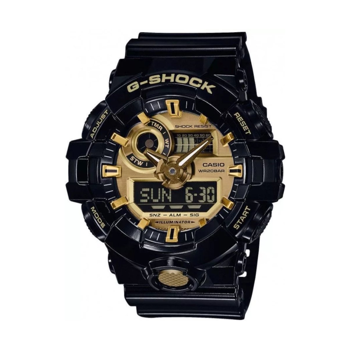 ZEGAREK G-SHOCK NO COMPLY BLACK AND GOLD