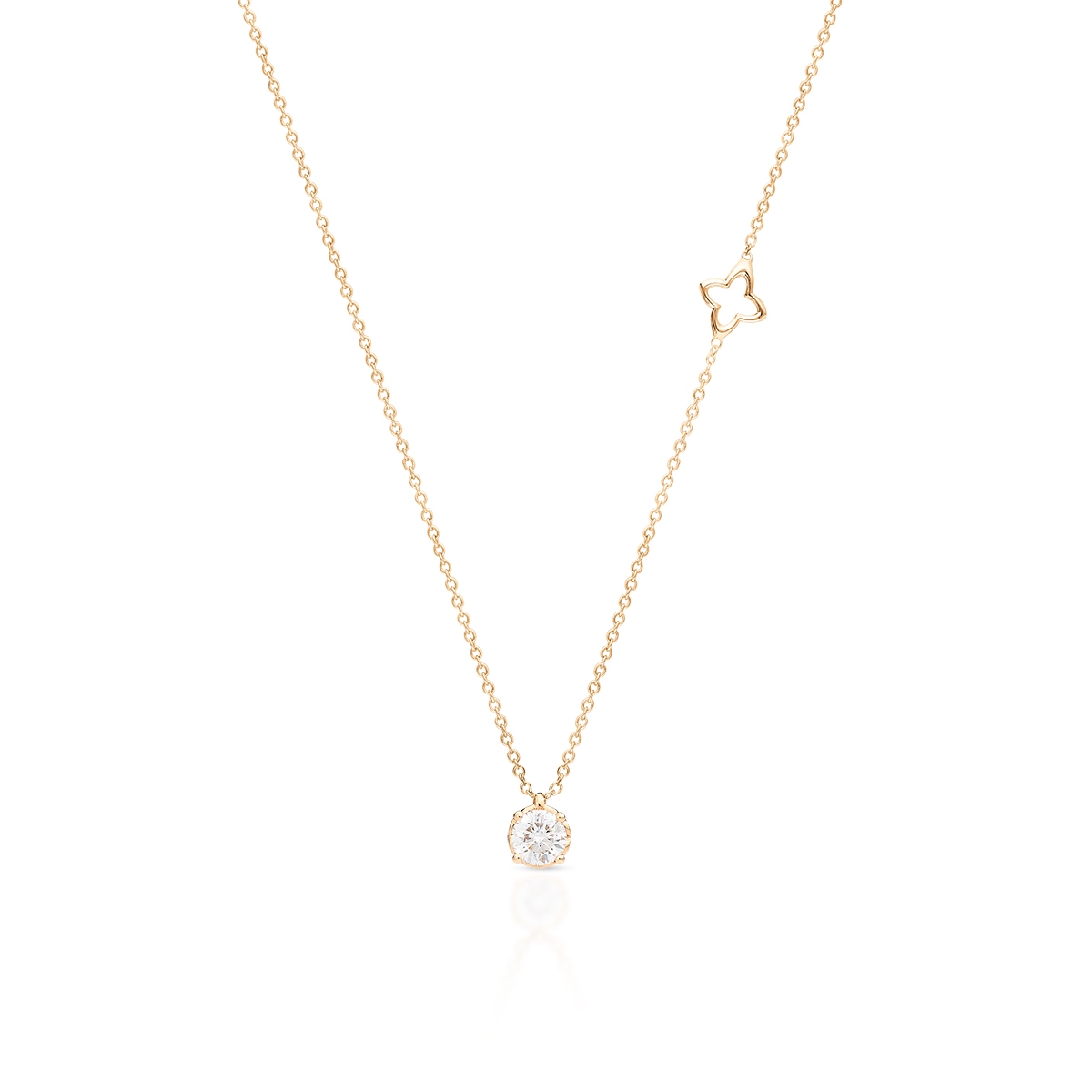 Naszyjnik złoty z brylantem RECARLO