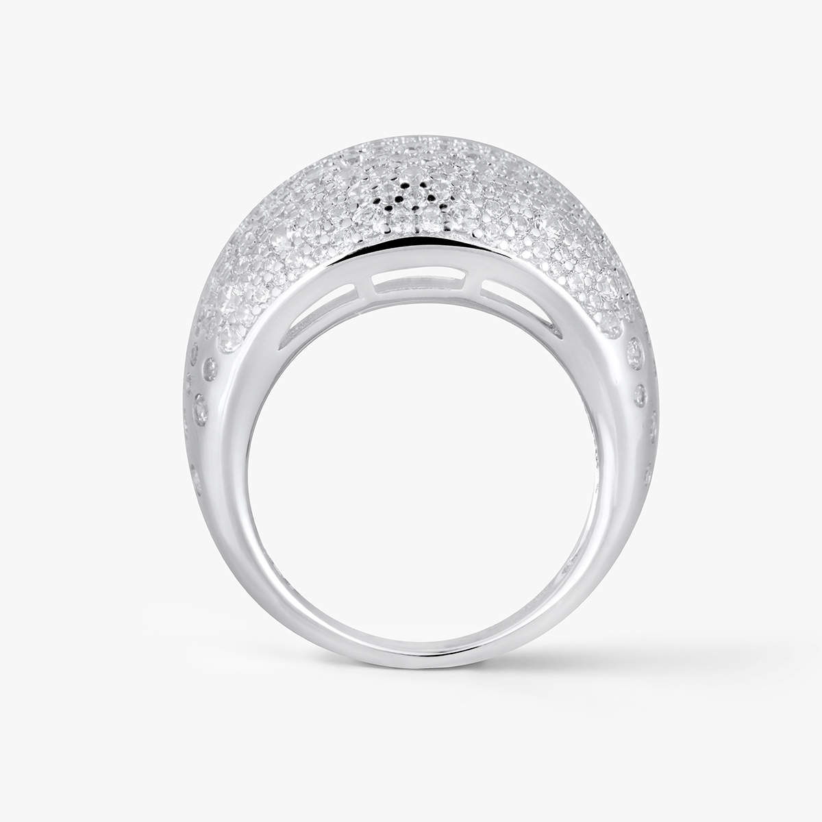 Pierścionek srebrny z cyrkoniami