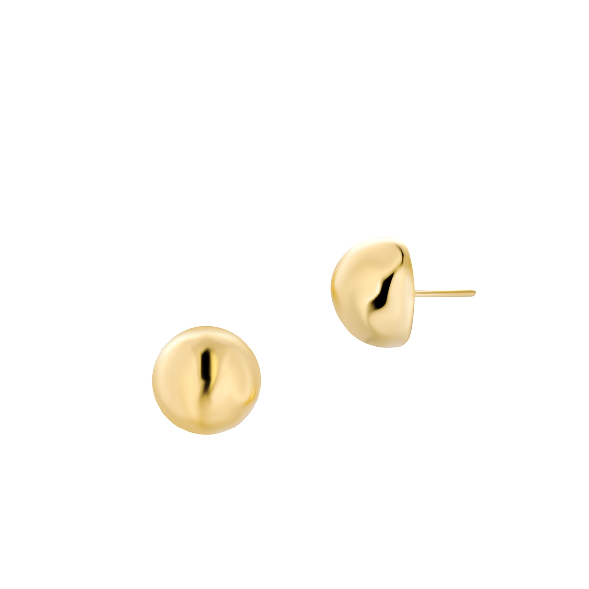 Kolczyki pozłacane półkule Picky Pica