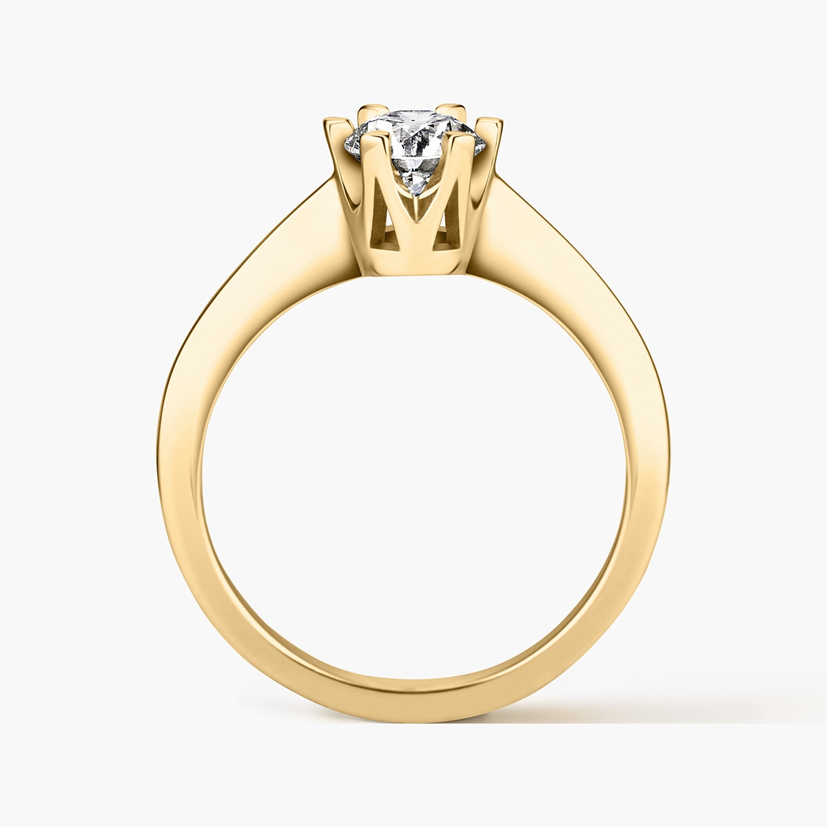 Pierścionek zaręczynowy złoty Jedyny