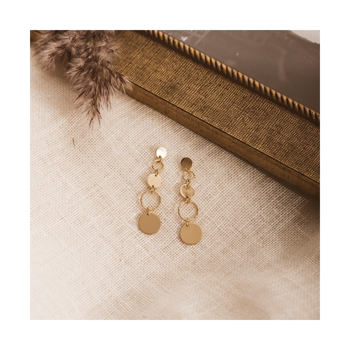 Kolczyki srebrne koła