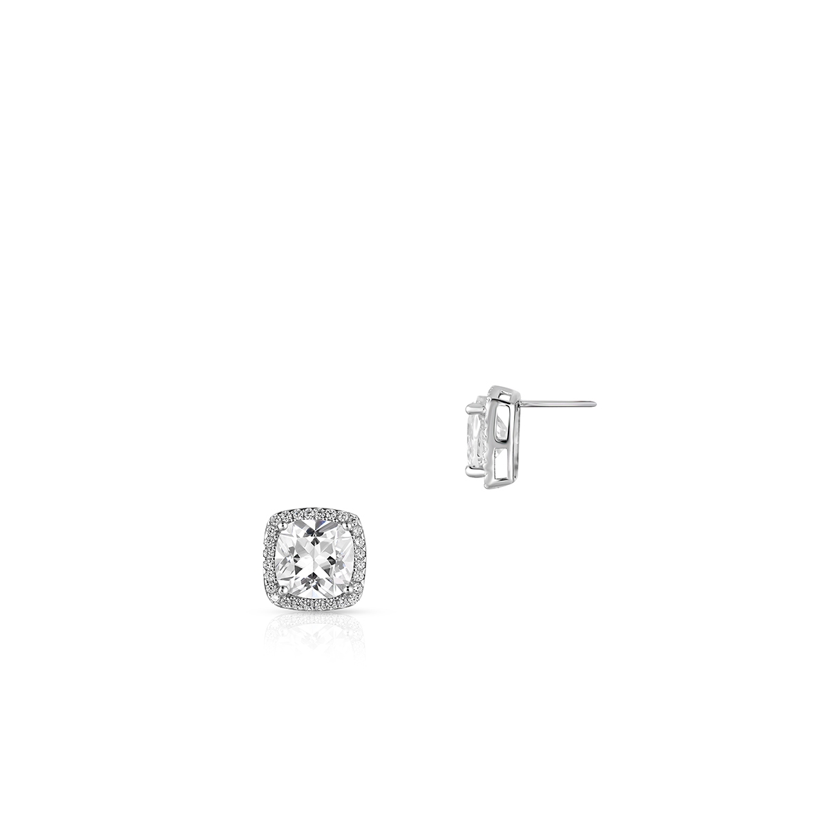 Kolczyki srebrne z cyrkoniami