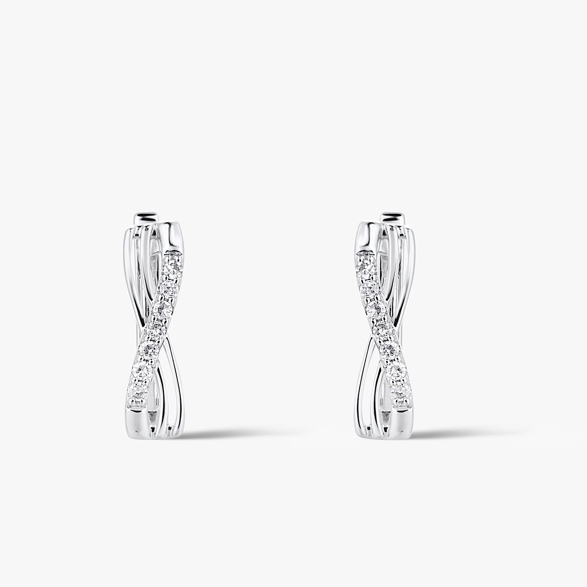 Kolczyki złote z diamentami