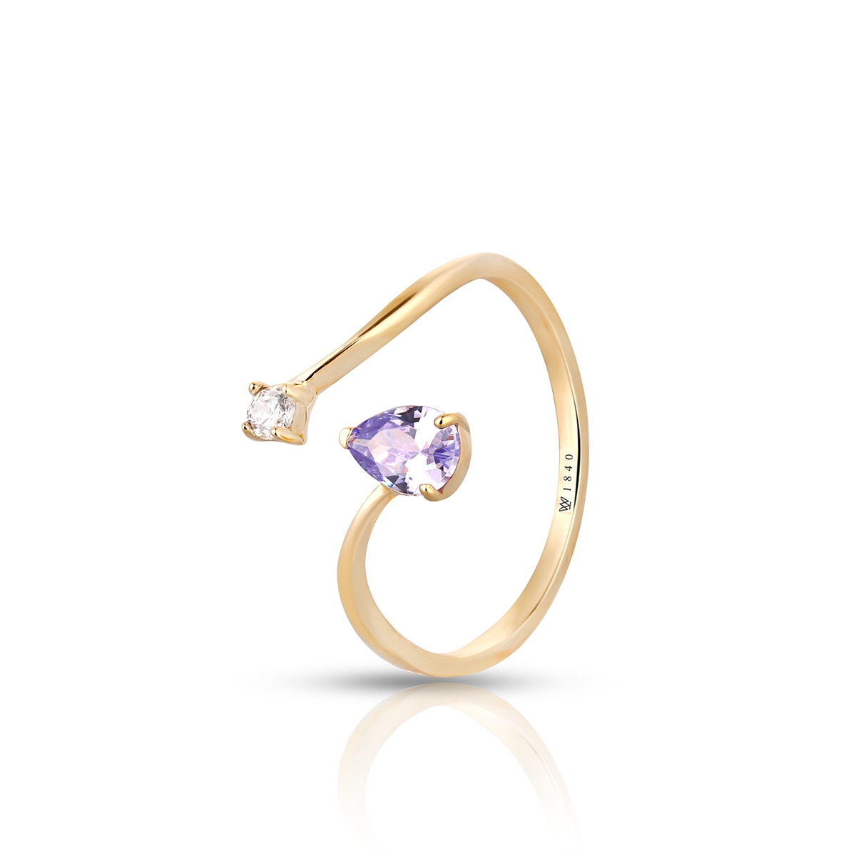 Pierścionek złoty Lollipop