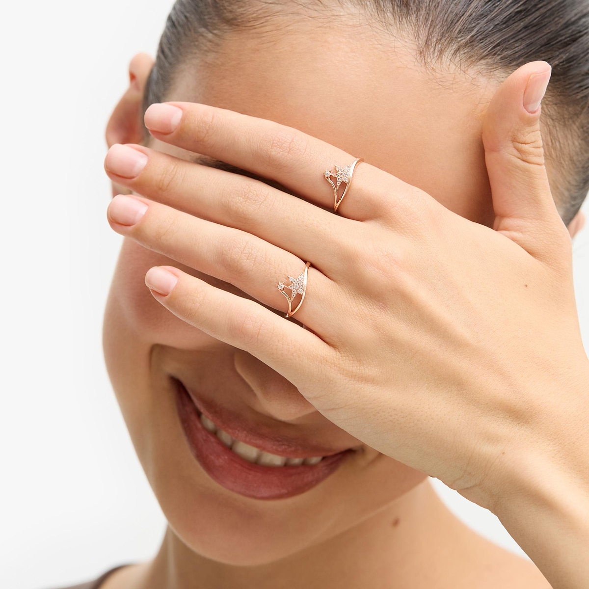 Pierścionek złoty Follow