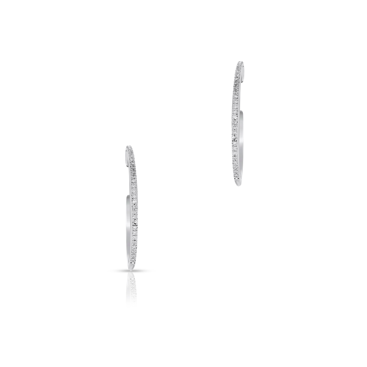 Kolczyki białe złoto z diamentami