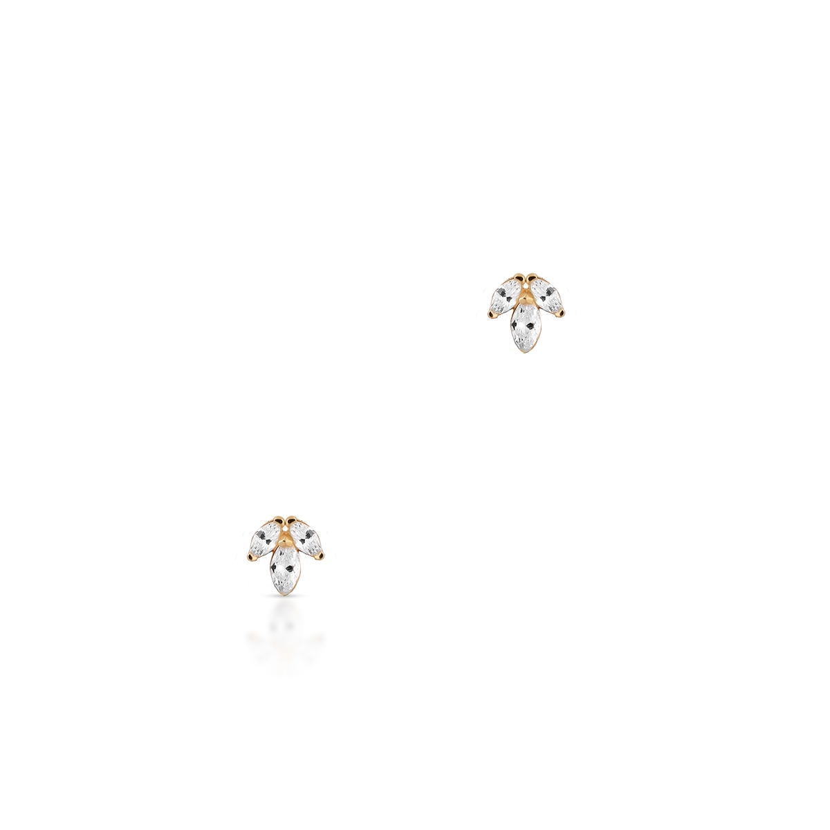 Kolczyki złote z cyrkoniami Ceremonials