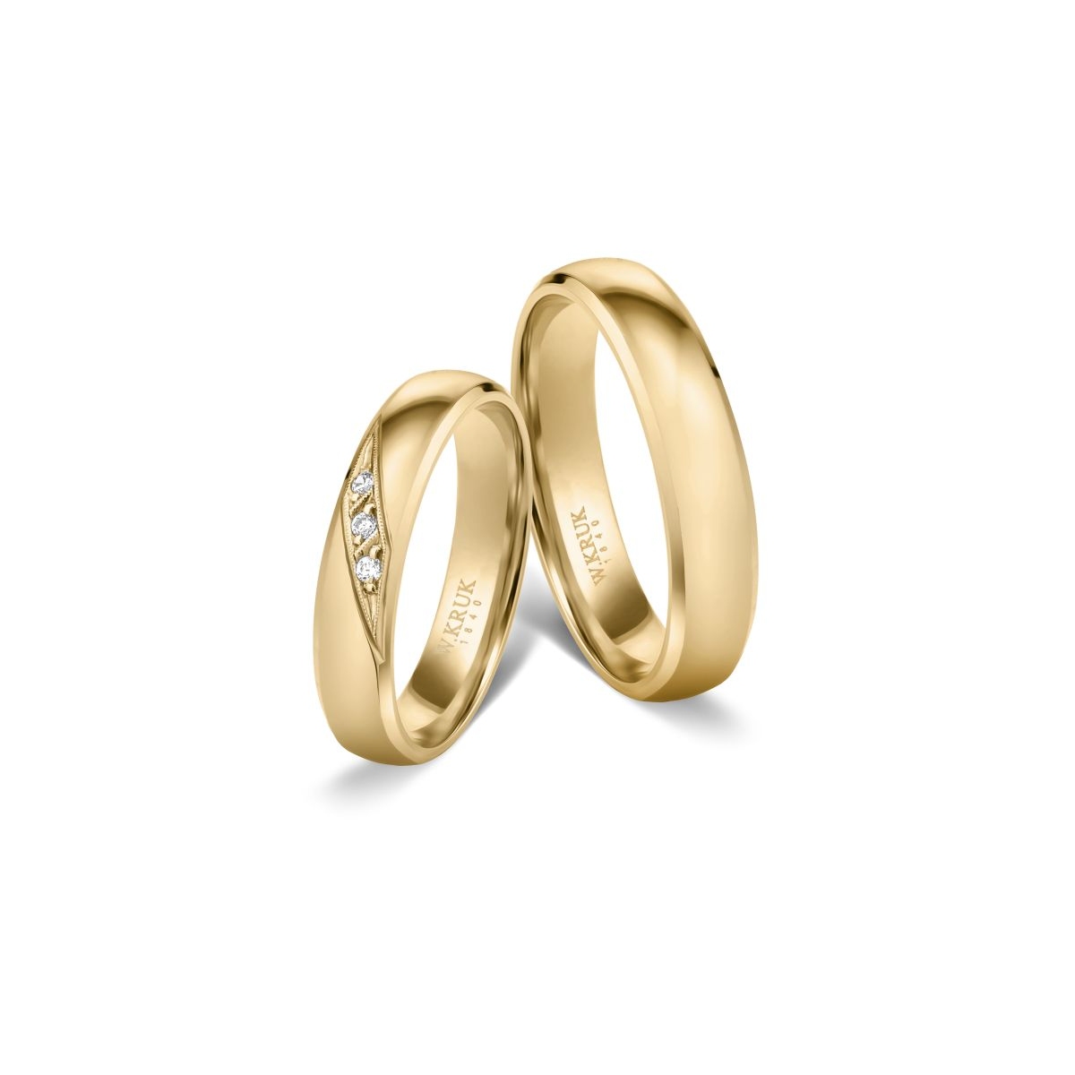 Obrączka złota CATEDRALE damska