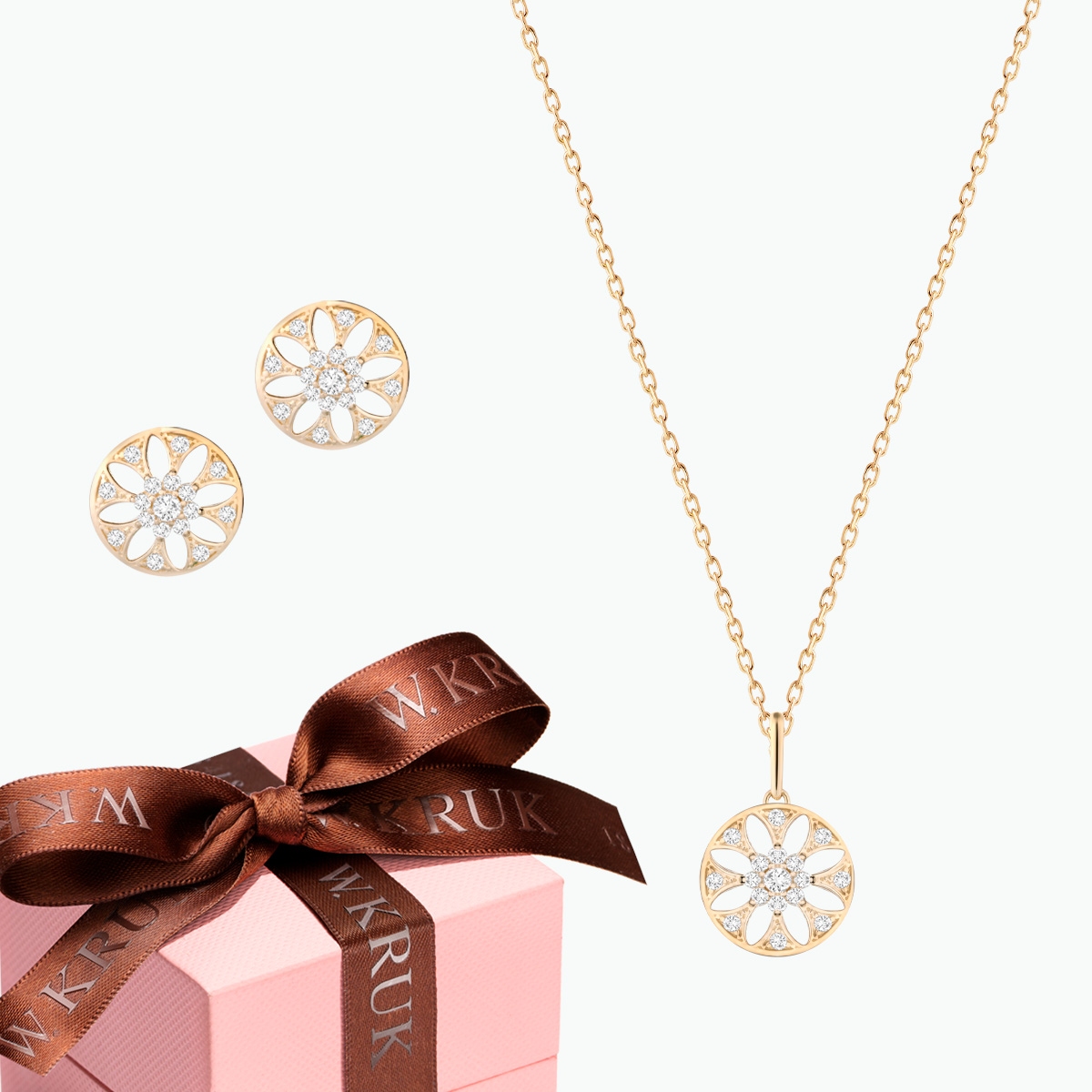 KOMPLET LŚNIĄCA ROZETA