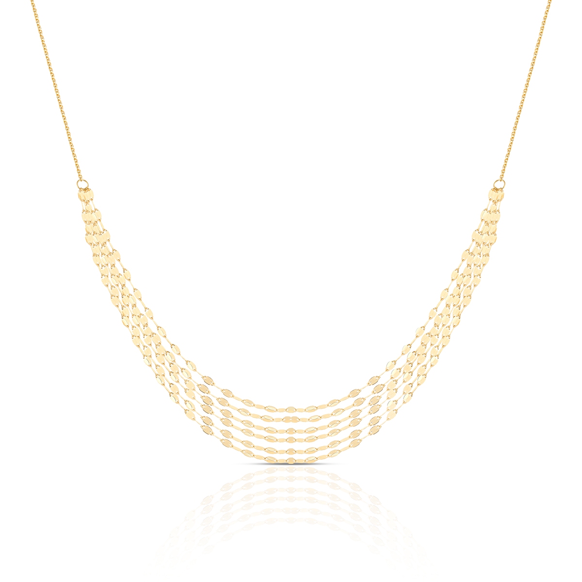 Naszyjnik złoty kaskadowy