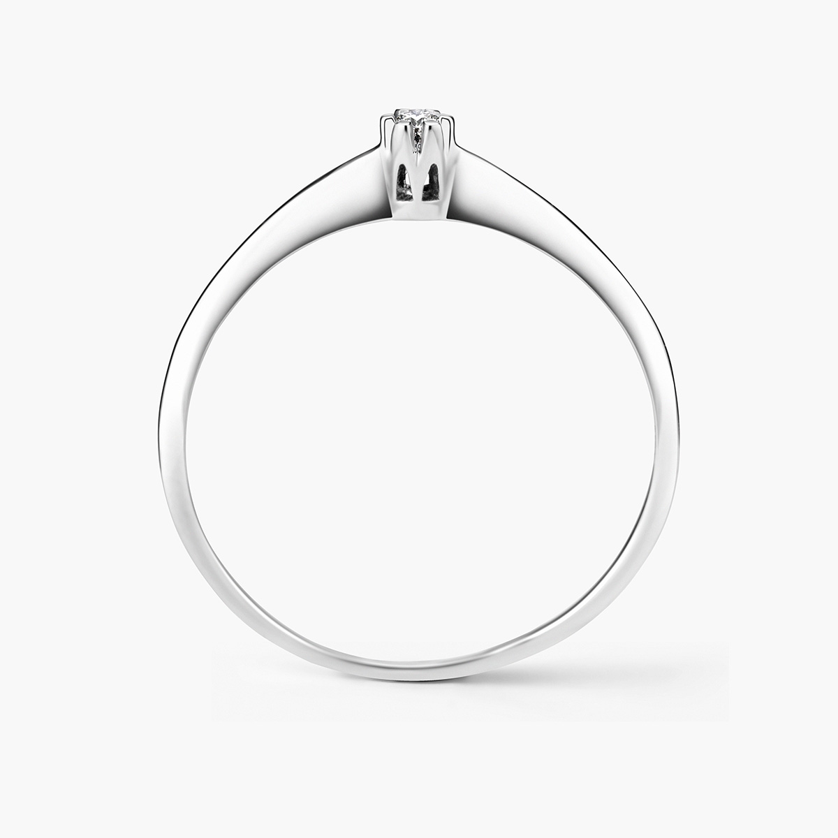 Pierścionek zaręczynowy złoty Jedyny