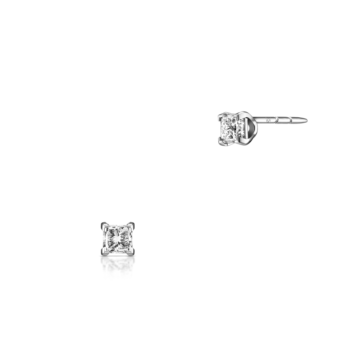 Kolczyki białe złoto Niezwykły