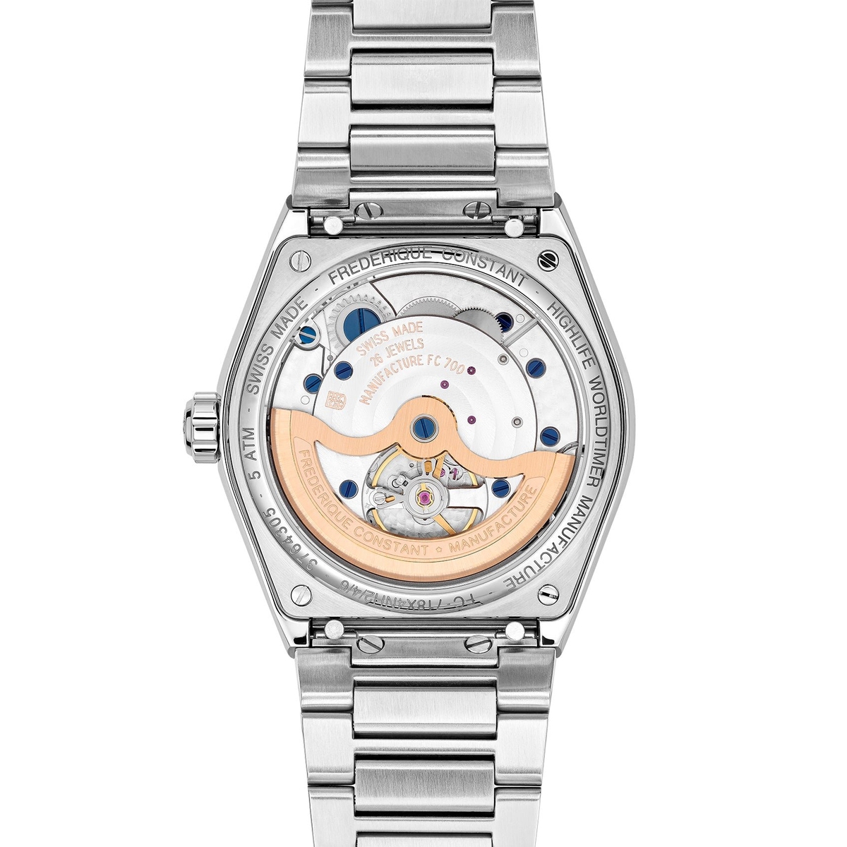 ZEGAREK FREDERIQUE CONSTANT HIGHLIFE WORLDTIMER MANUFACTURE