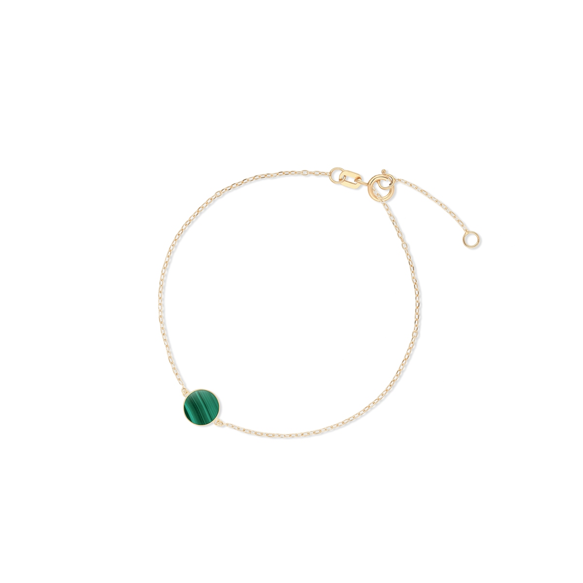Bransoletka złota Malachit