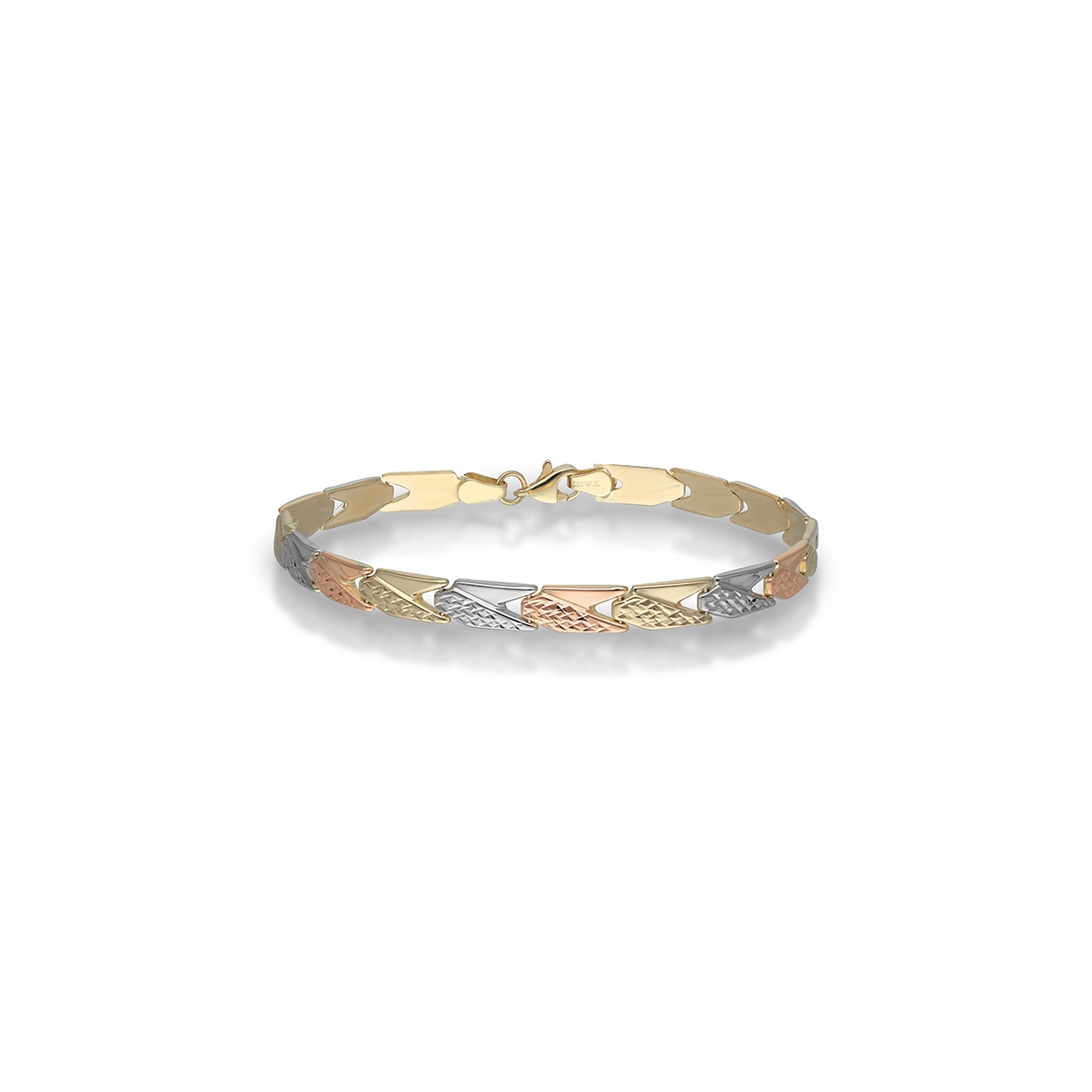 Bransoleta złota tricolor