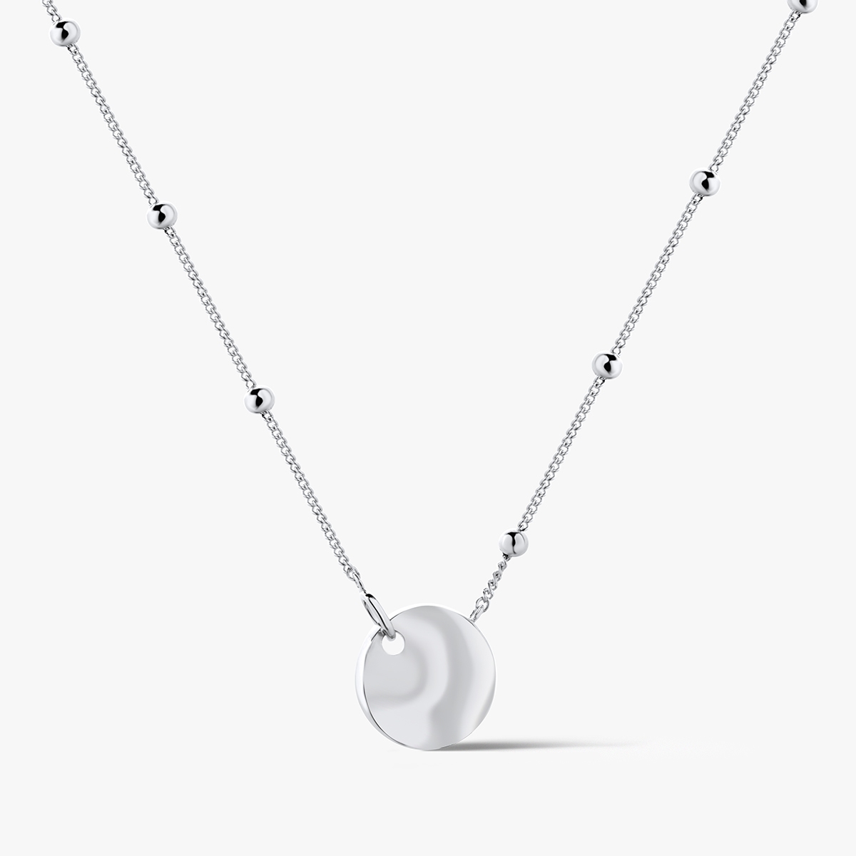 Naszyjnik srebrny z kółeczkiem