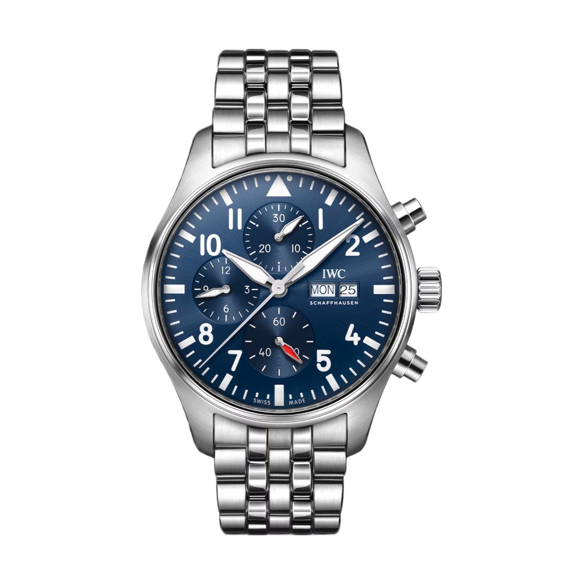 ZEGAREK IWC SCHAFFHAUSEN PILOT'S AUTOMATIC CHRONOGRAPH