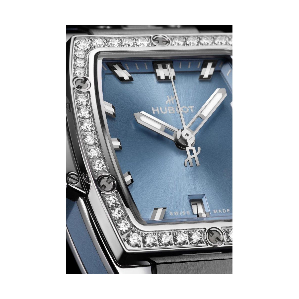 ZEGAREK HUBLOT SPIRIT OF BIG BANG STEEL COAL BLUE DIAMONDS