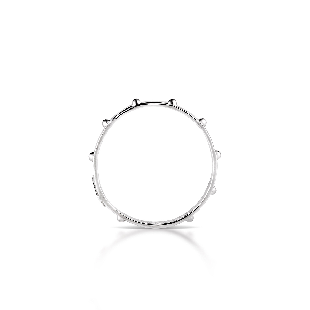 Pierścionek srebrny różaniec