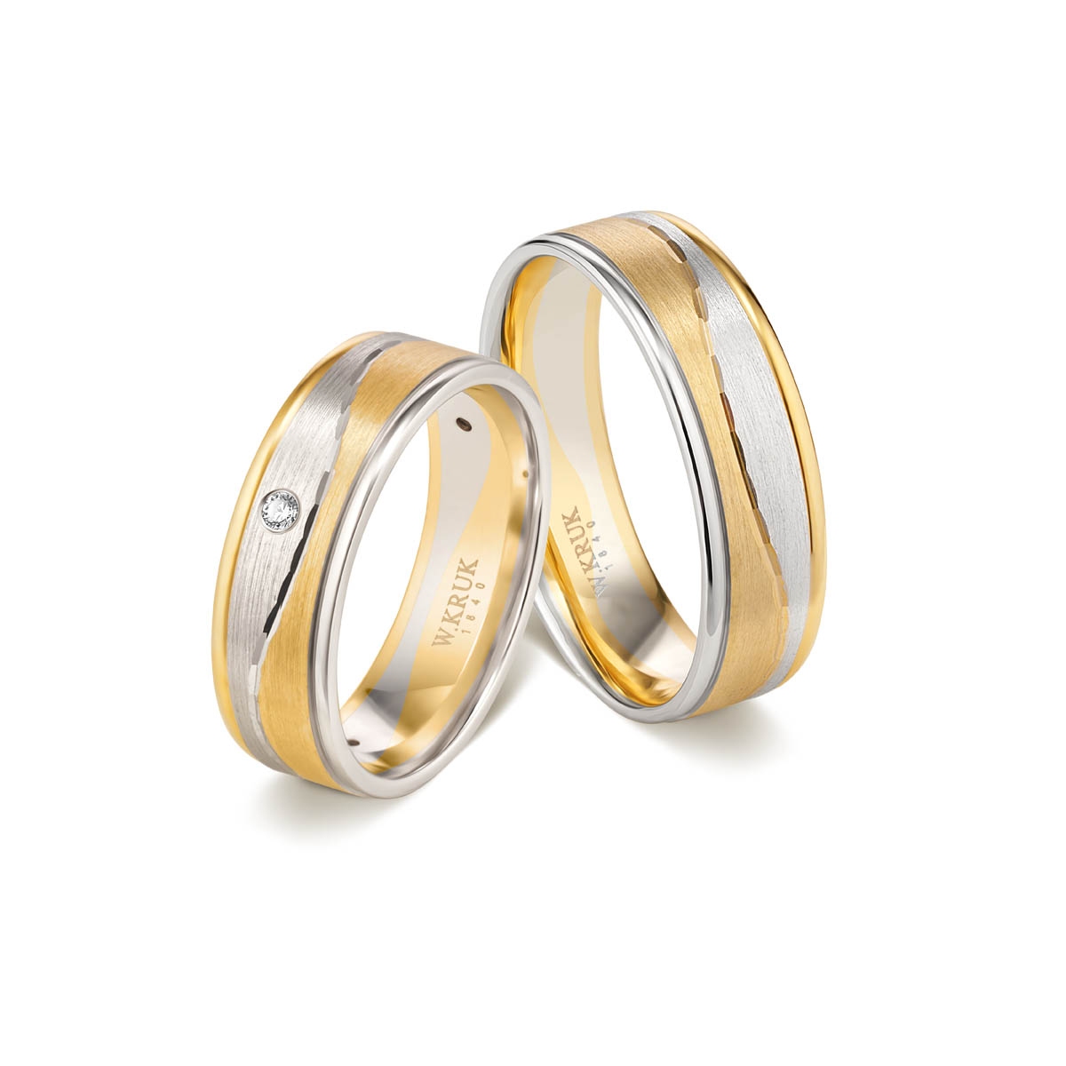 Obrączka złota RIVA męska