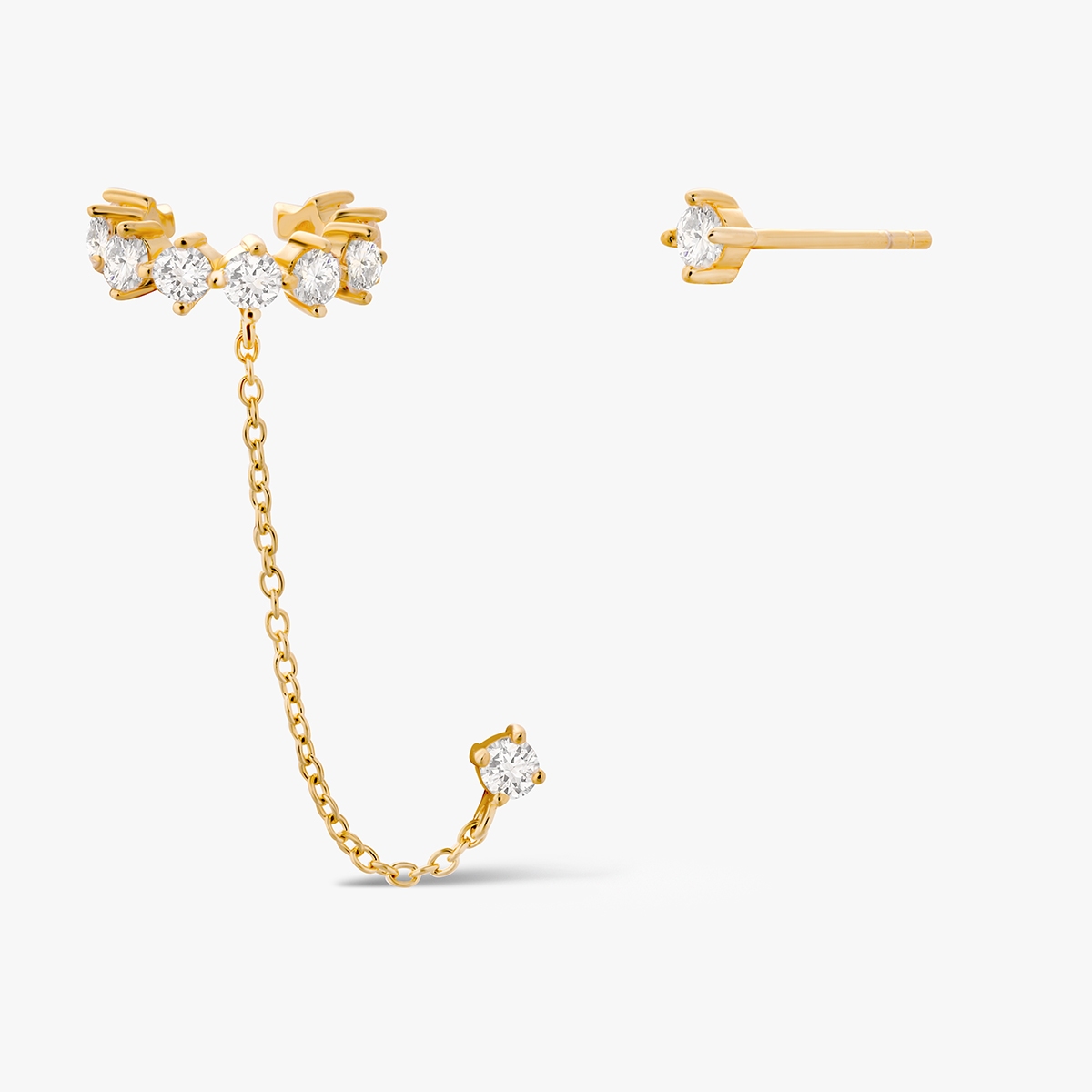 Kolczyki srebrne asymetryczne