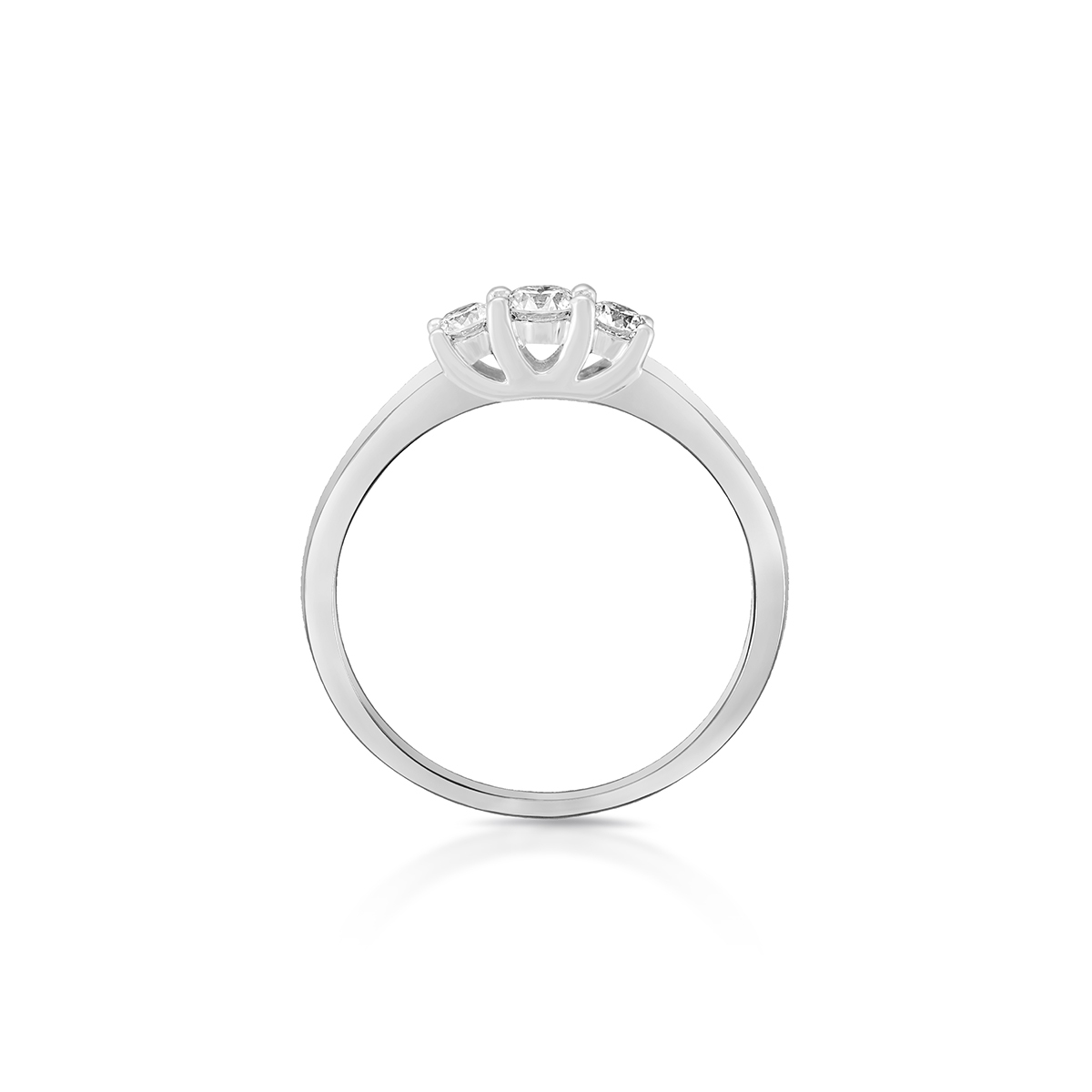 Pierścionek zaręczynowy złoty wieczny