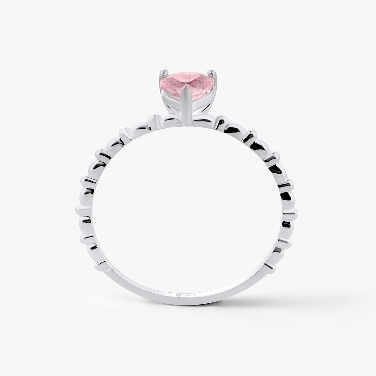 Pierścionek srebrny z sercem