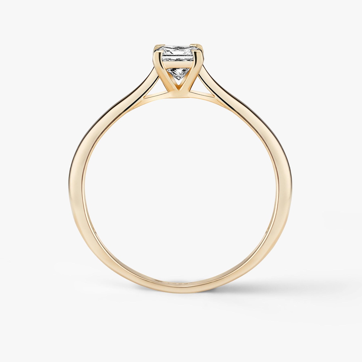 Pierścionek zaręczynowy złoty Niezwykły