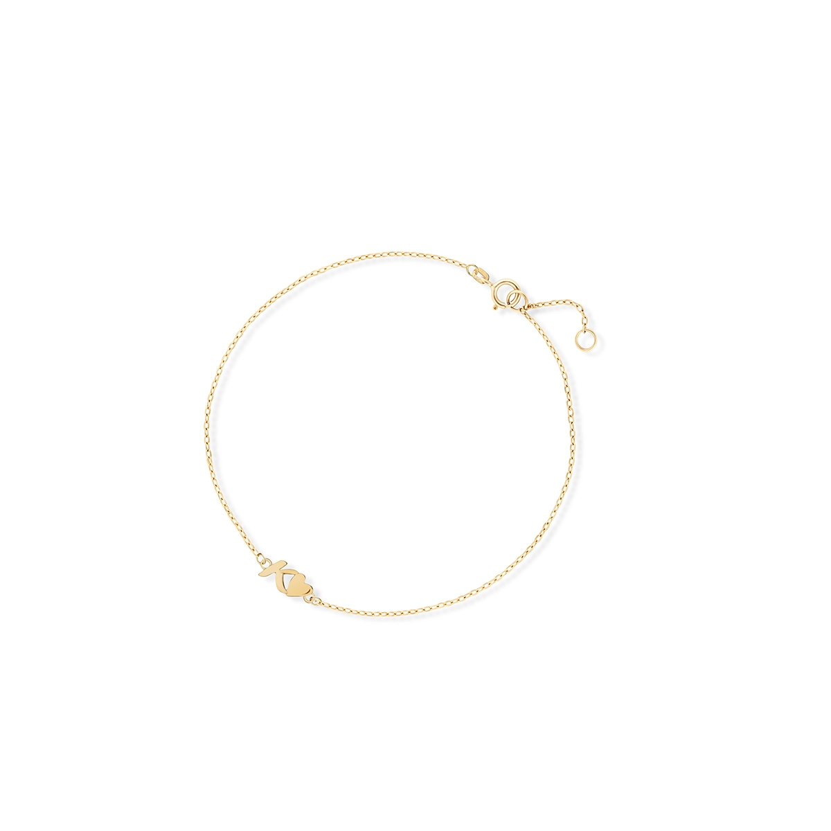 Bransoletka złota literka K