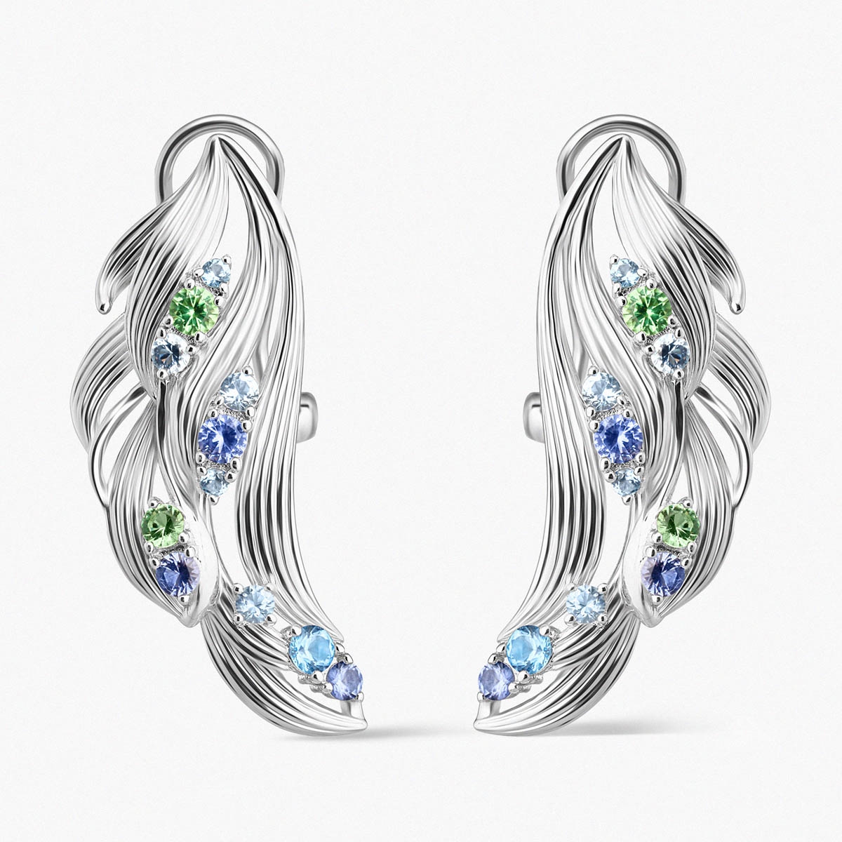 Kolczyki srebrne KOI