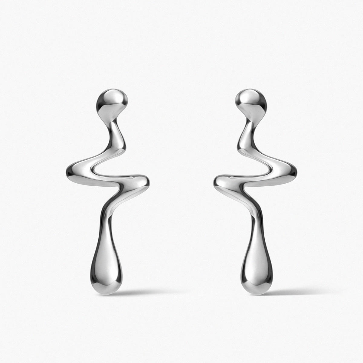 Kolczyki srebrne Modern