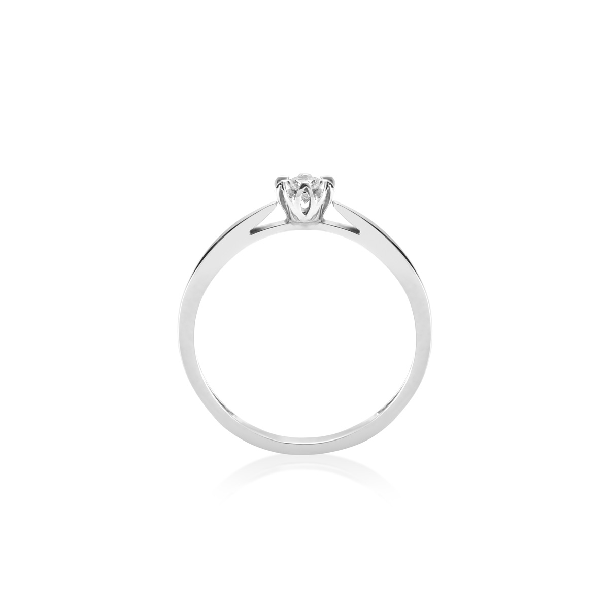 Pierścionek zaręczynowy złoty Romantyczny