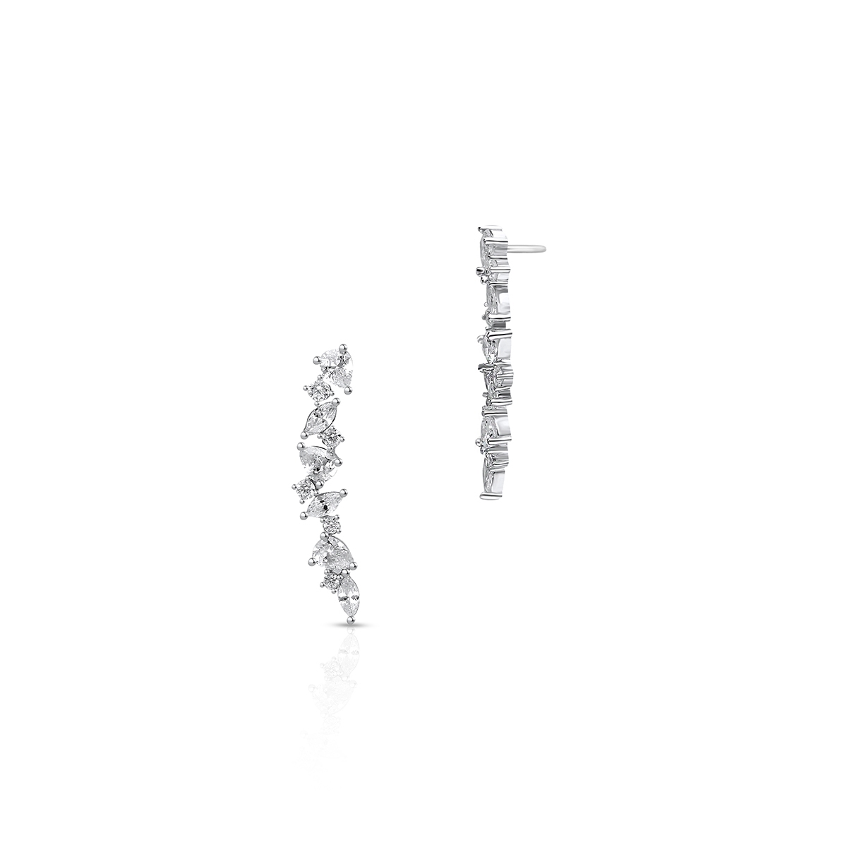 Kolczyki srebrne z cyrkoniami