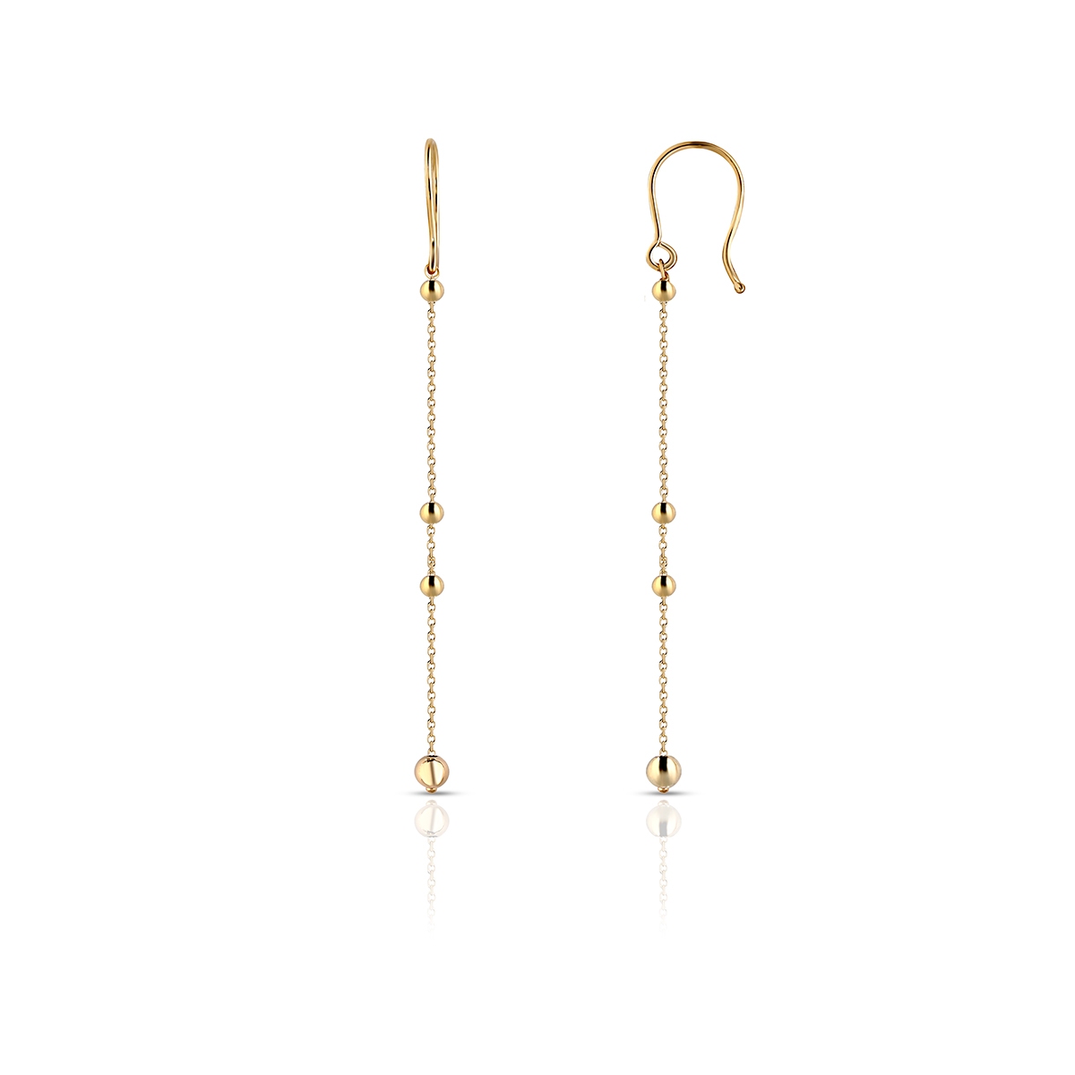 Kolczyki złote wiszące