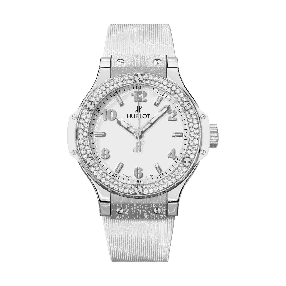 ZEGAREK HUBLOT BIG BANG STEEL WHITE DIAMONDS