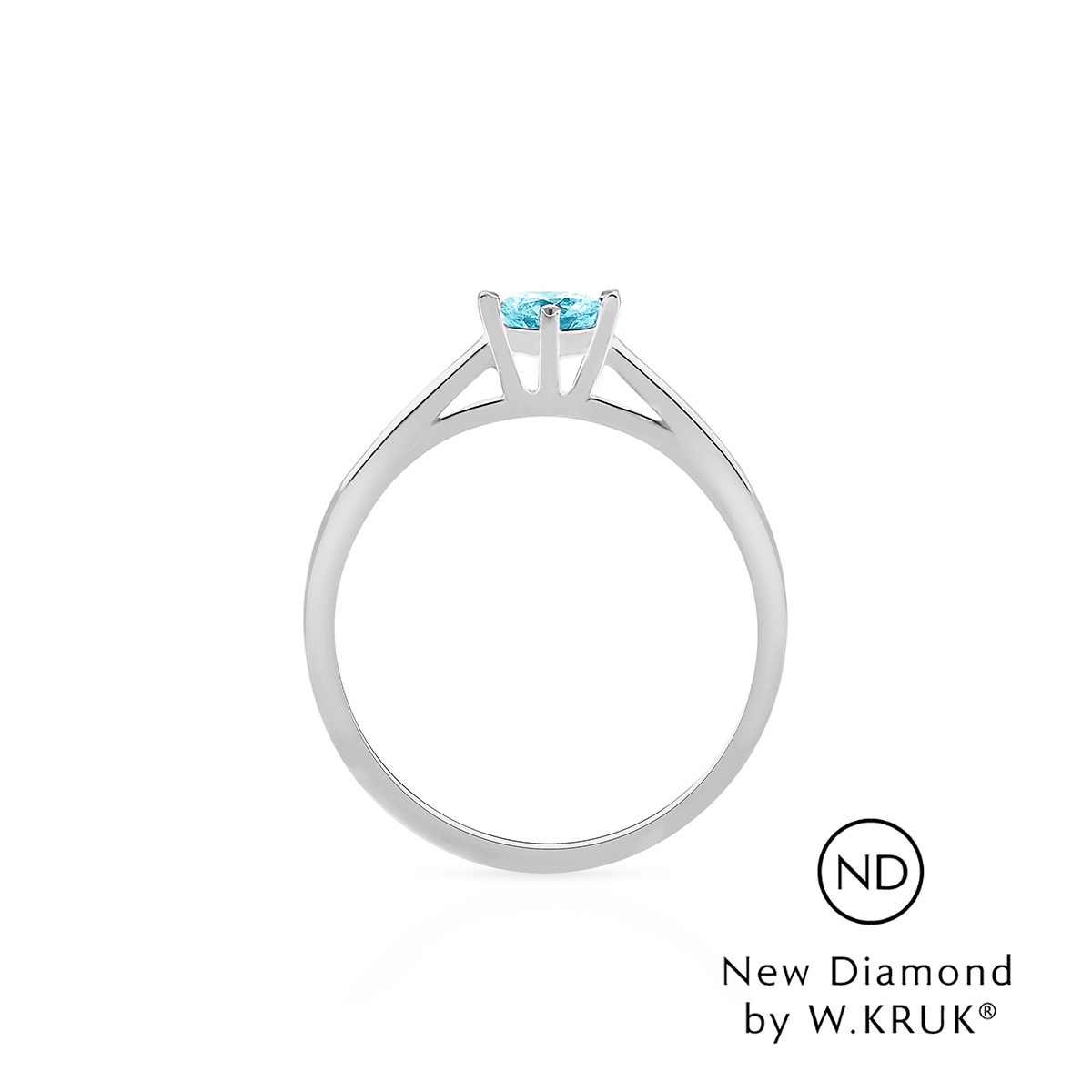 Pierścionek zaręczynowy złoty Doskonały