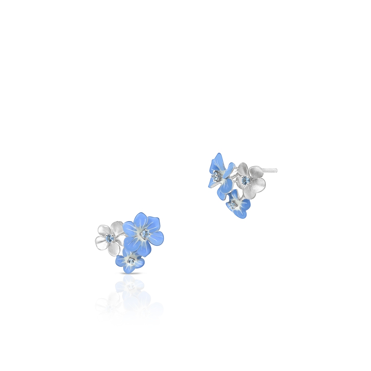 Kolczyki srebrne Kwiaty Nocy
