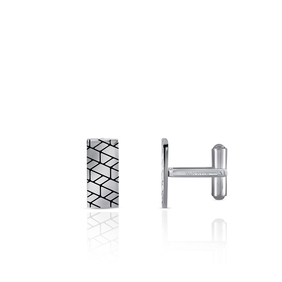 Spinki do koszuli stalowe W.KRUK