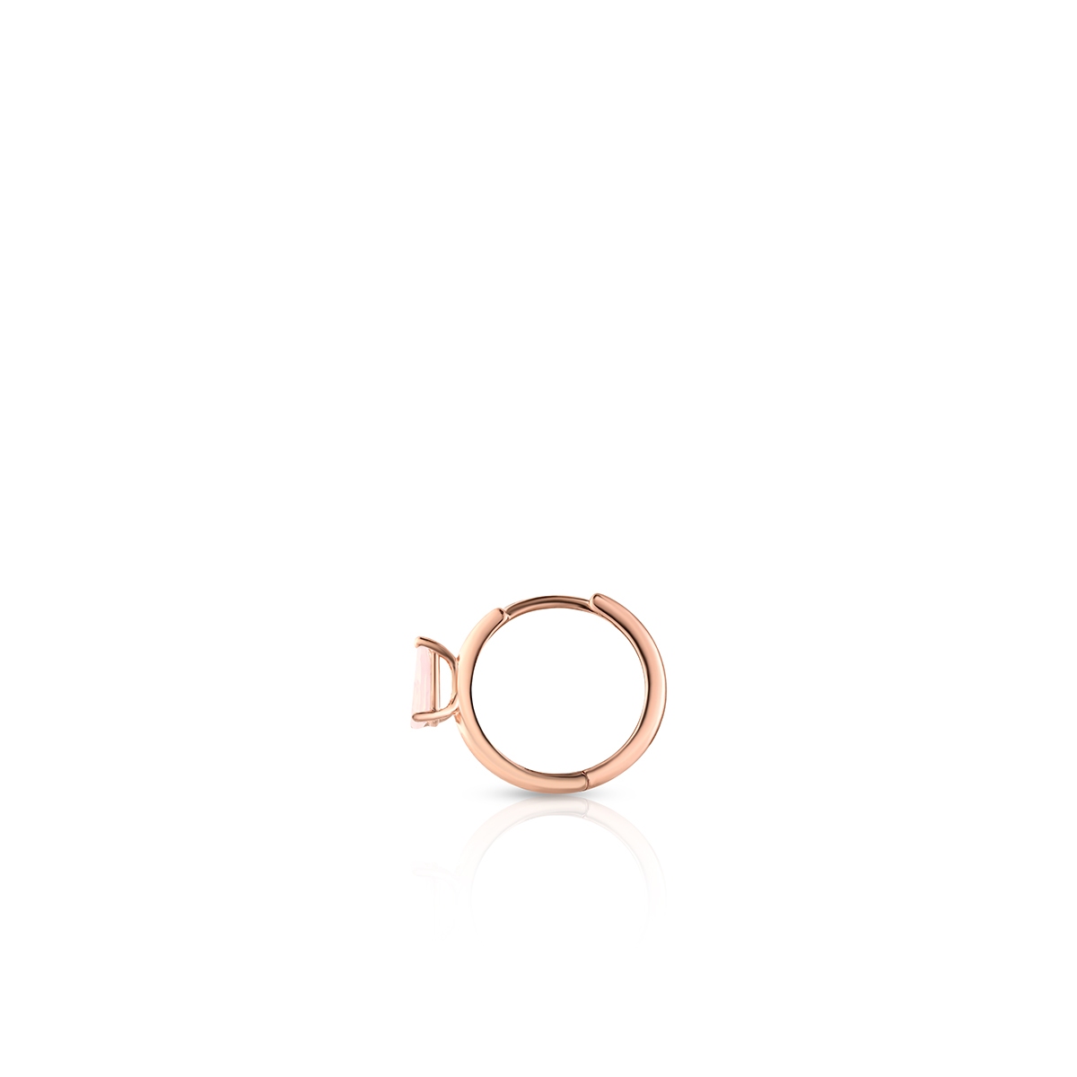 Kolczyk srebrny Kwiaty Nocy Różowy Bez