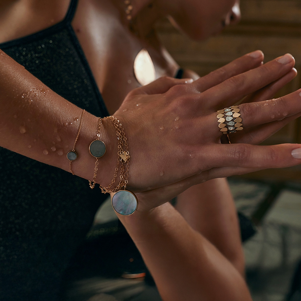 Bransoleta złota Ginette NY