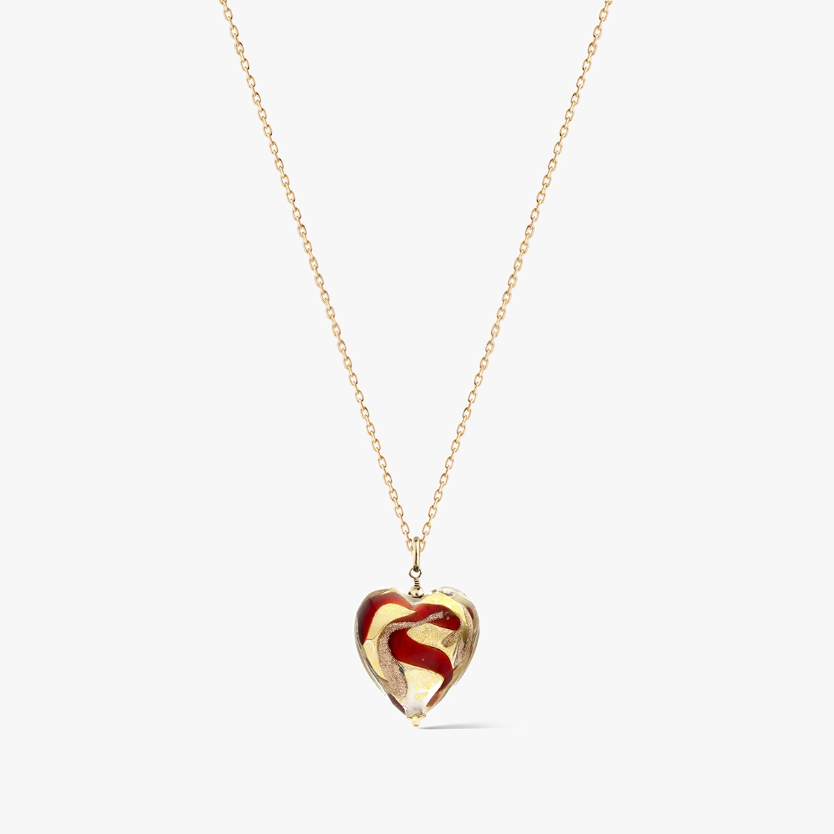 KOMPLET MURANO CZERWONY