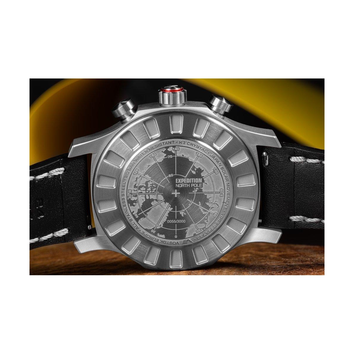 ZEGAREK VOSTOK EUROPE EXPEDITION NORTH POLE 1 POLAR POPPY SOLAR