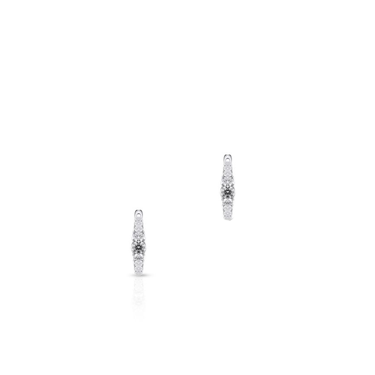 Kolczyki białe złoto z diamentami