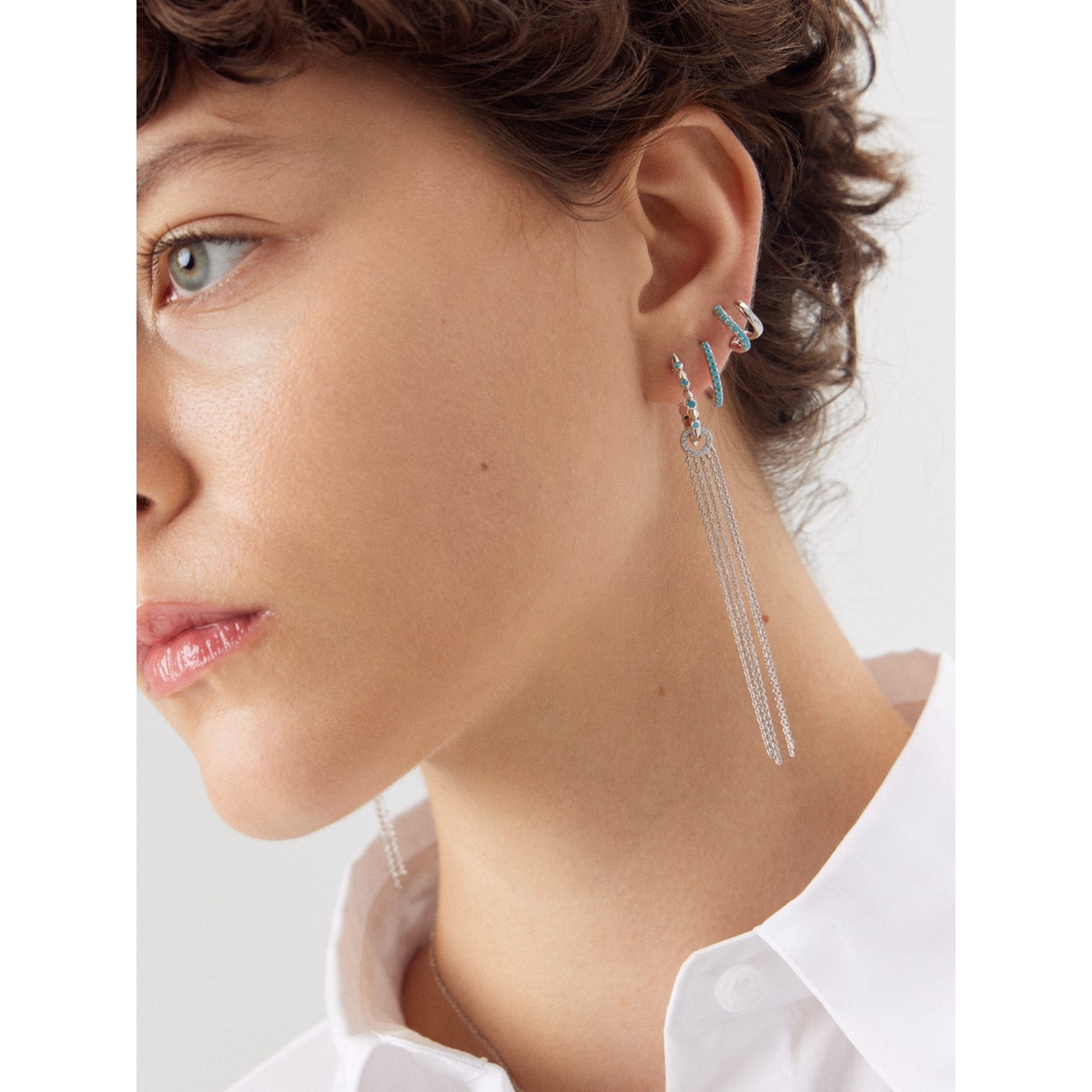 Kolczyki srebrne Laguna