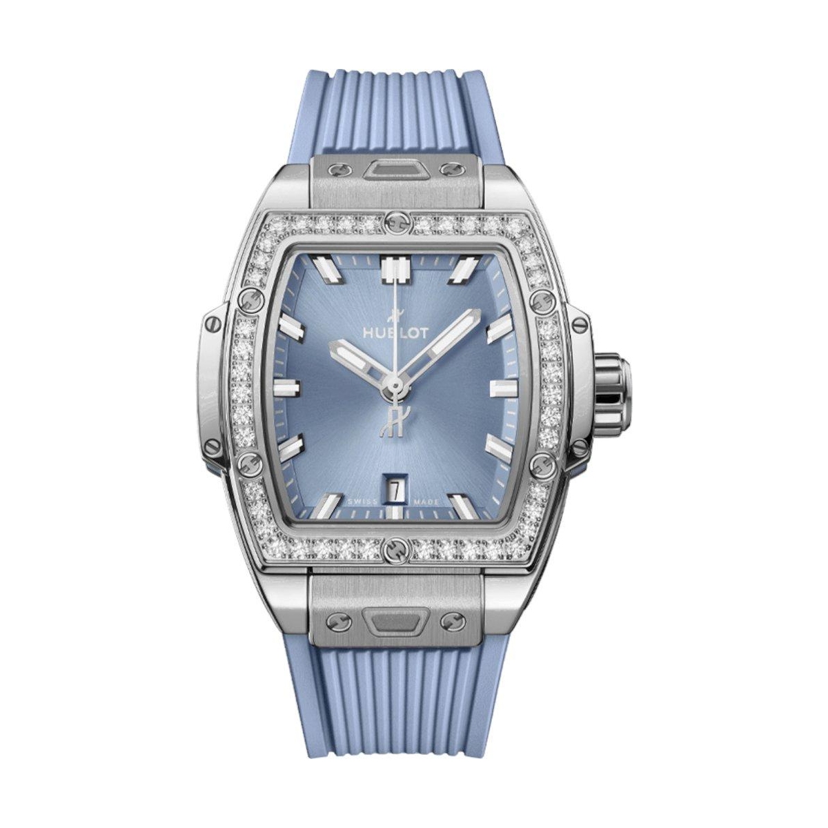 ZEGAREK HUBLOT SPIRIT OF BIG BANG STEEL COAL BLUE DIAMONDS