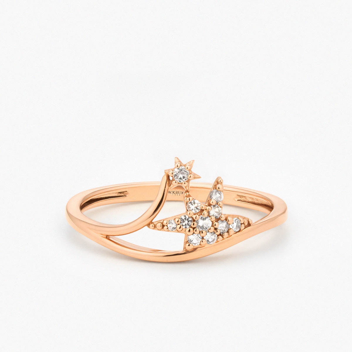 Pierścionek złoty Follow