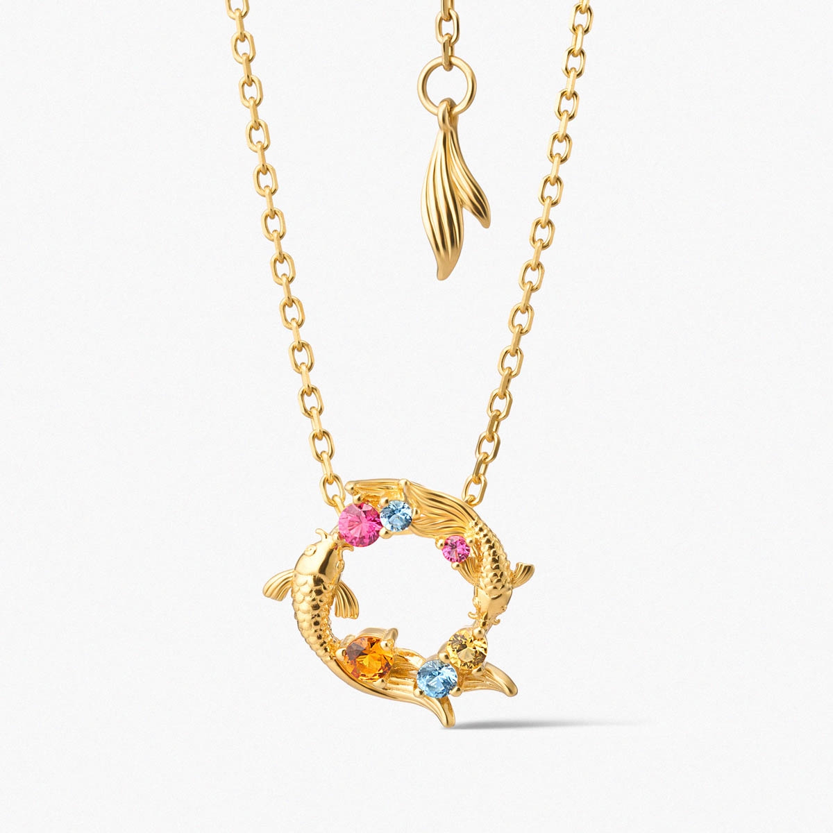 Naszyjnik srebrny KOI