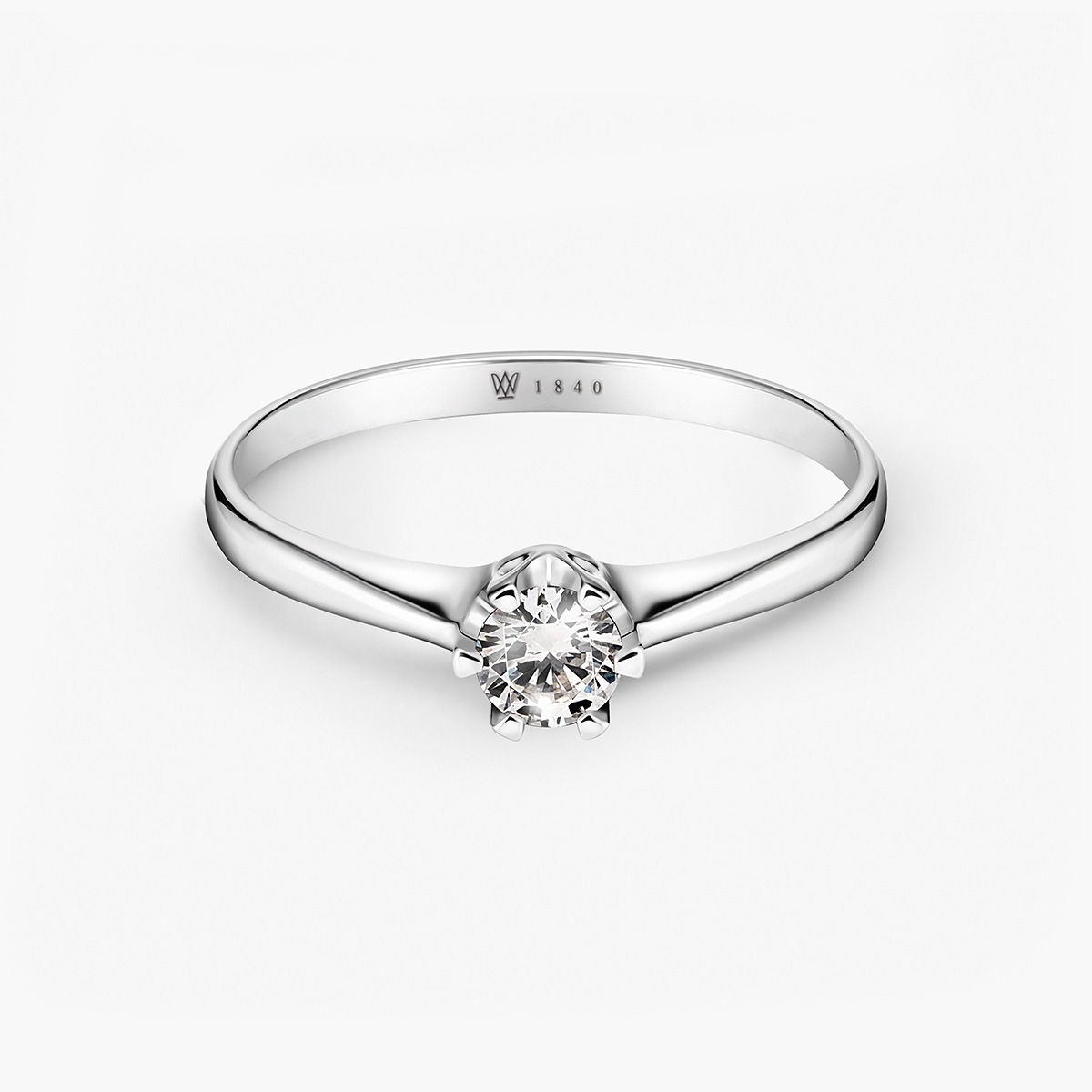 Pierścionek zaręczynowy złoty Jedyny